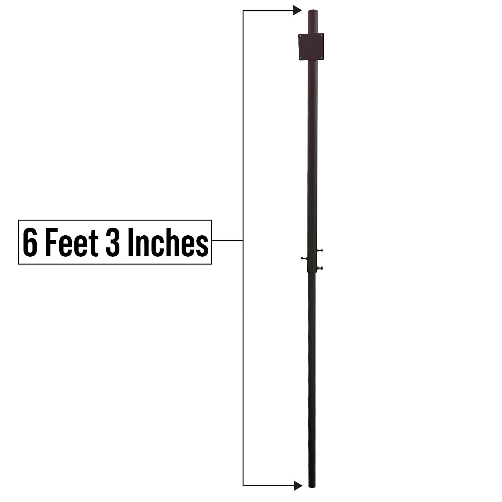 Ladwa Height Adjustable Concreting (Cement/Jelly Mix) Grey Pole 3Inch With 32 Inch Convex Mirror (One Pole & One 32 Inch Mirror) view 3