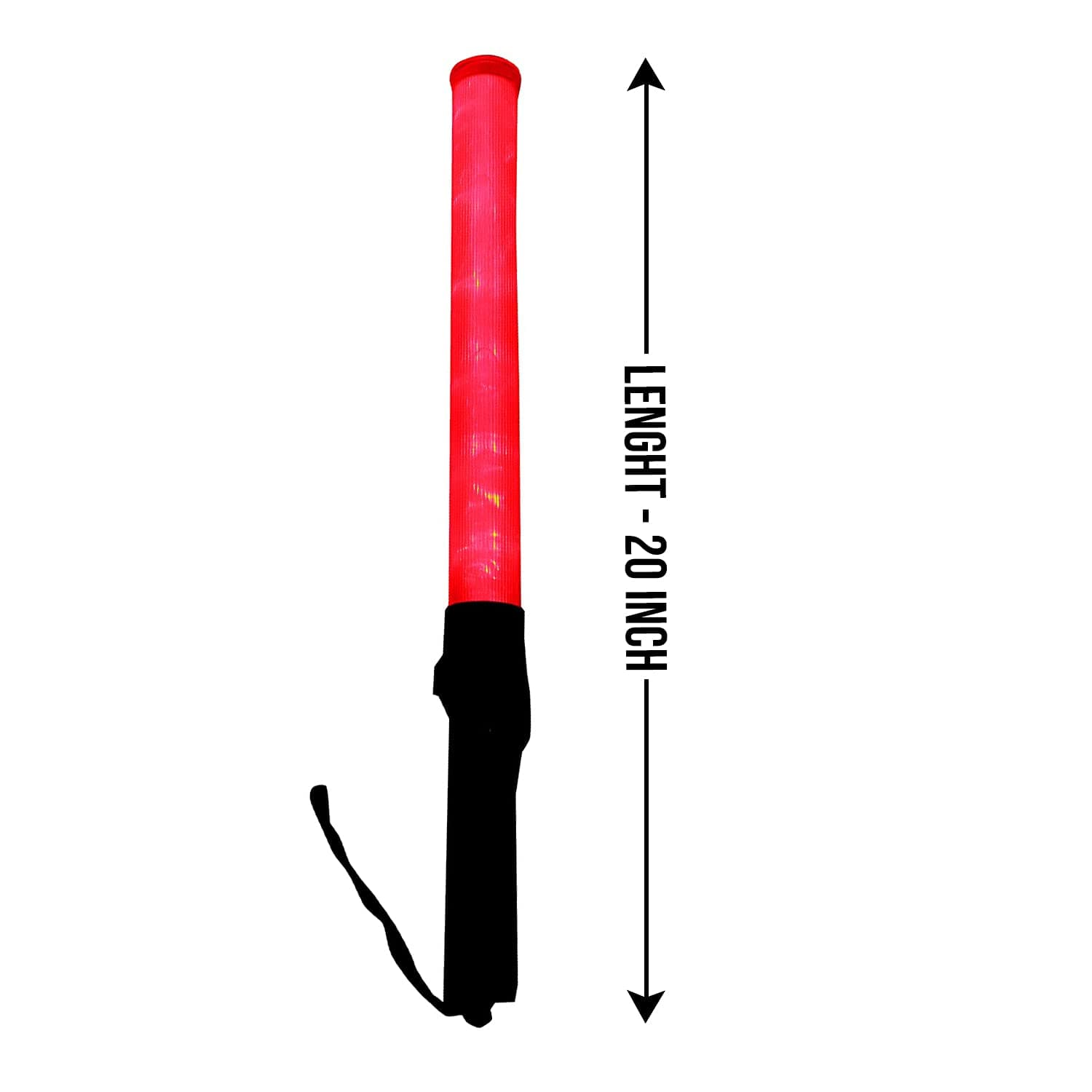 LADWA 20-Inch Non-Rechargeable Safety Traffic Signal Baton, High-Visibility Warning Light Stick for Parking Guides, Traffic Control, & Multipurpose Outdoor Use. view 3