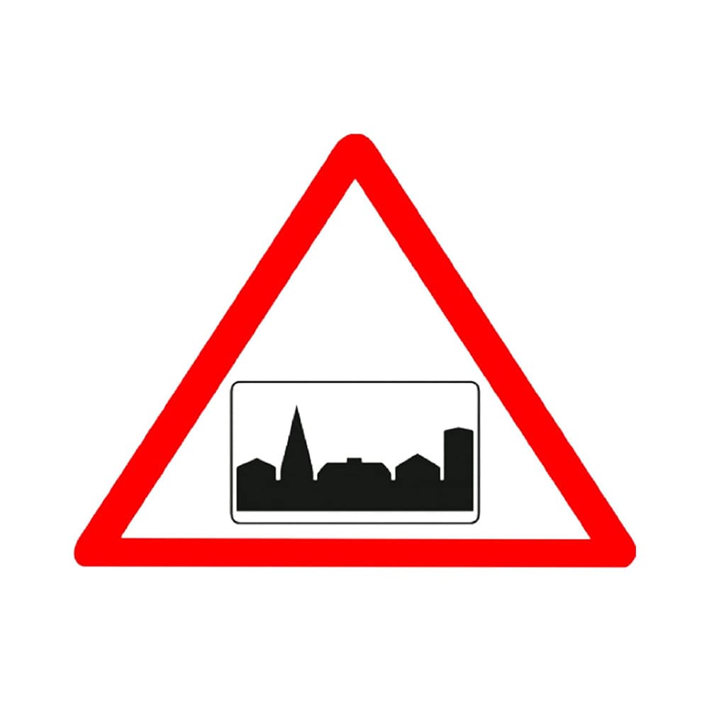 LADWA Triangle Signage 600mm - Built Up Area