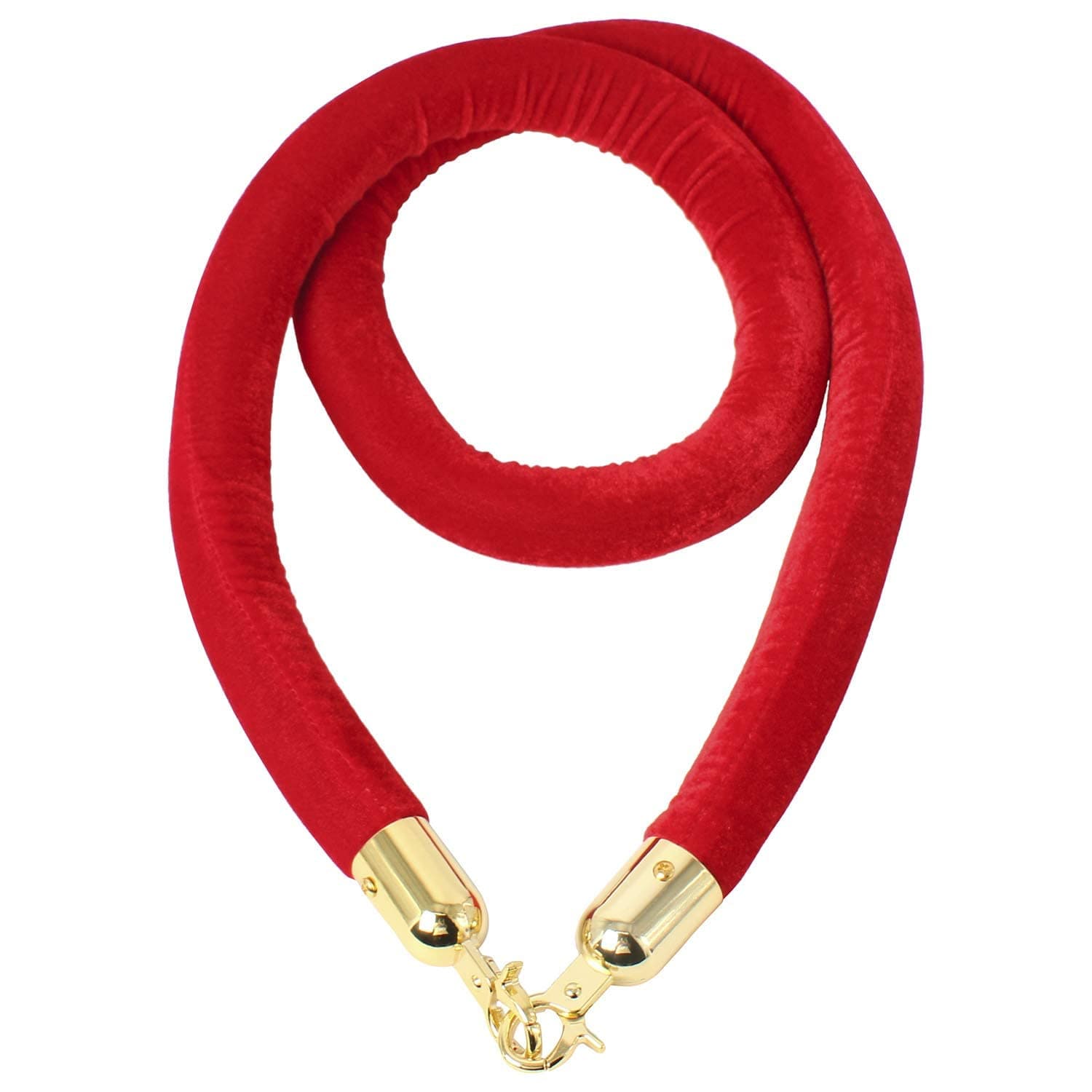 LADWA Set of 2 Silver Finish Q Please (Q Manager) with Red Velvet Rope for Ensuring Social Distancing, Queue Manager with 1.5m Rope, Barricade, Stanchions (Set of 2 Pillar and 1 Rope) view 2