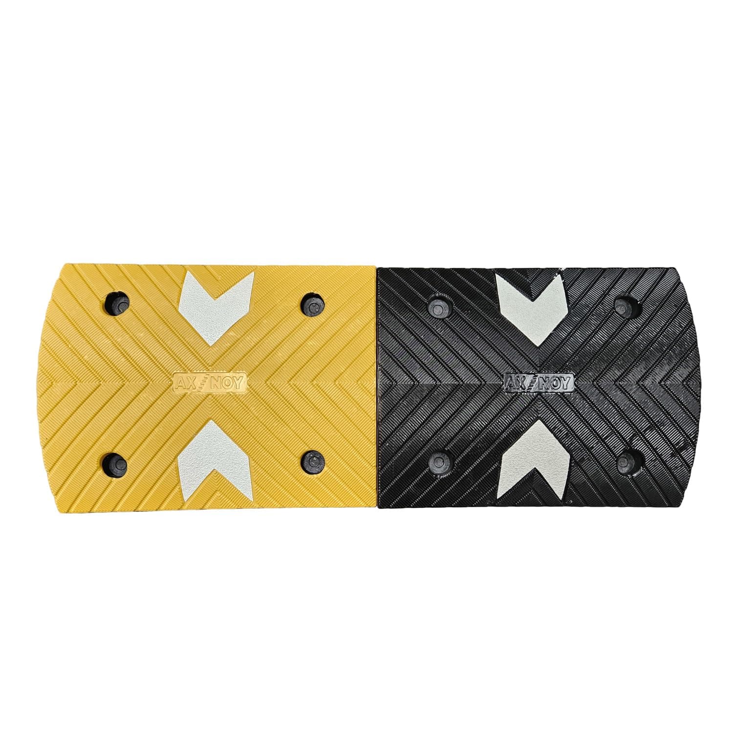 LADWA 75mm Arrow Rubber Speed Breaker – 1 Meter Modular Road Hump (1 Yellow & 1 Black) – Heavy-Duty Unbreakable Traffic Calming Bump for Parking, Roads & Industrial Use view 3
