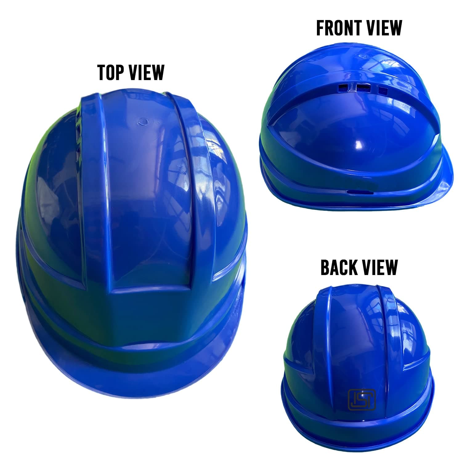 LADWA Blue Heavy Duty Safety Director Helmet Head Protection for Outdoor Work Head Safety Hat with ISI Mark (Pack of 1) view 2
