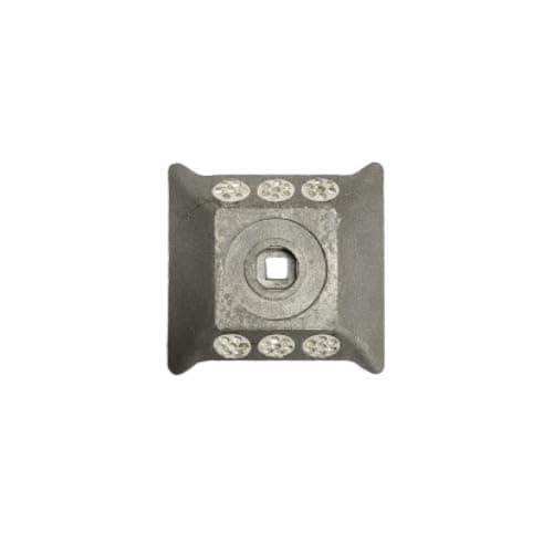 Ladwa Road Stud: Rugged Aluminium Body and Enhanced Safety with High-Visibility White Diamond Reflector P-1