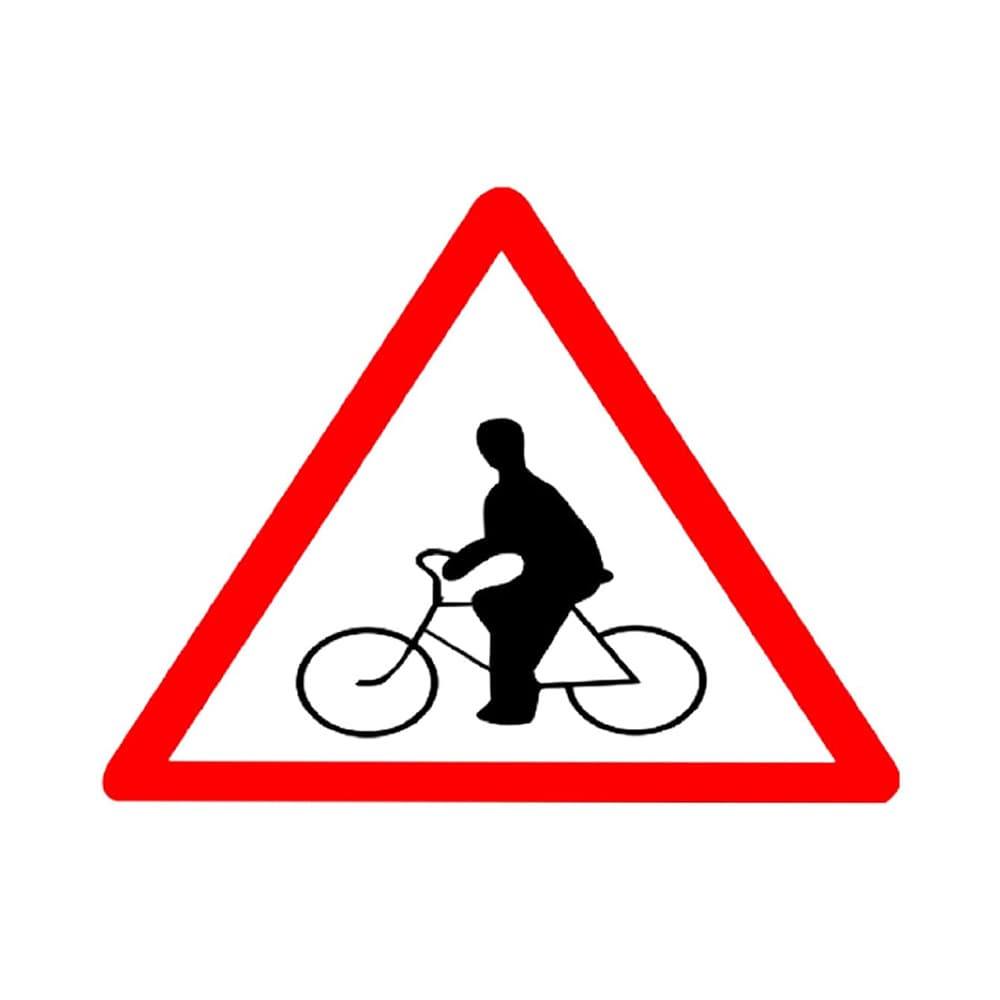 LADWA Triangle Signage 600mm - Cycle Crossing