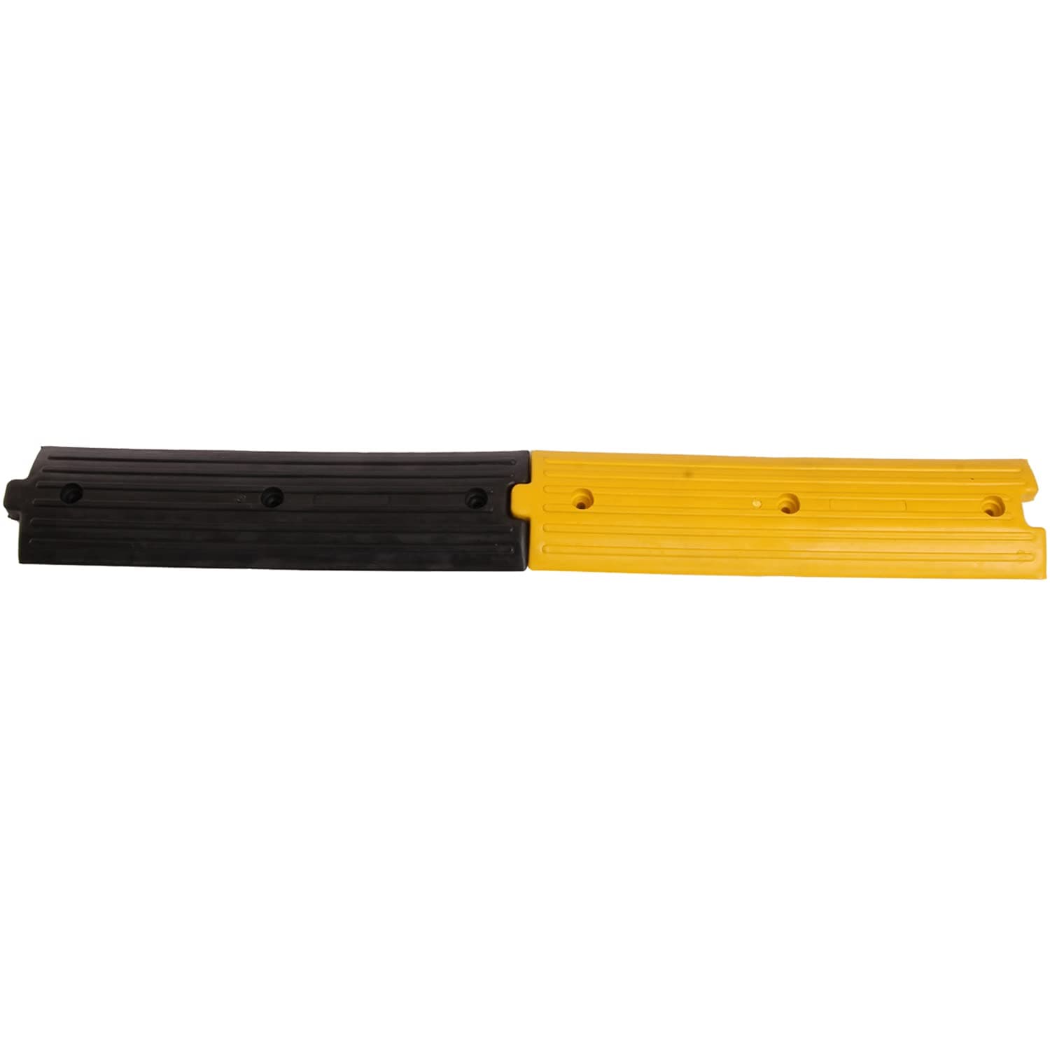LADWA 2 Piece, 1 Mtrs Plastic Rumblers Road Safety Speed Breaker/Speed Hump in Black & Yellow Color for High Visibility - (1 X Yellow & 1 X Black) view 2
