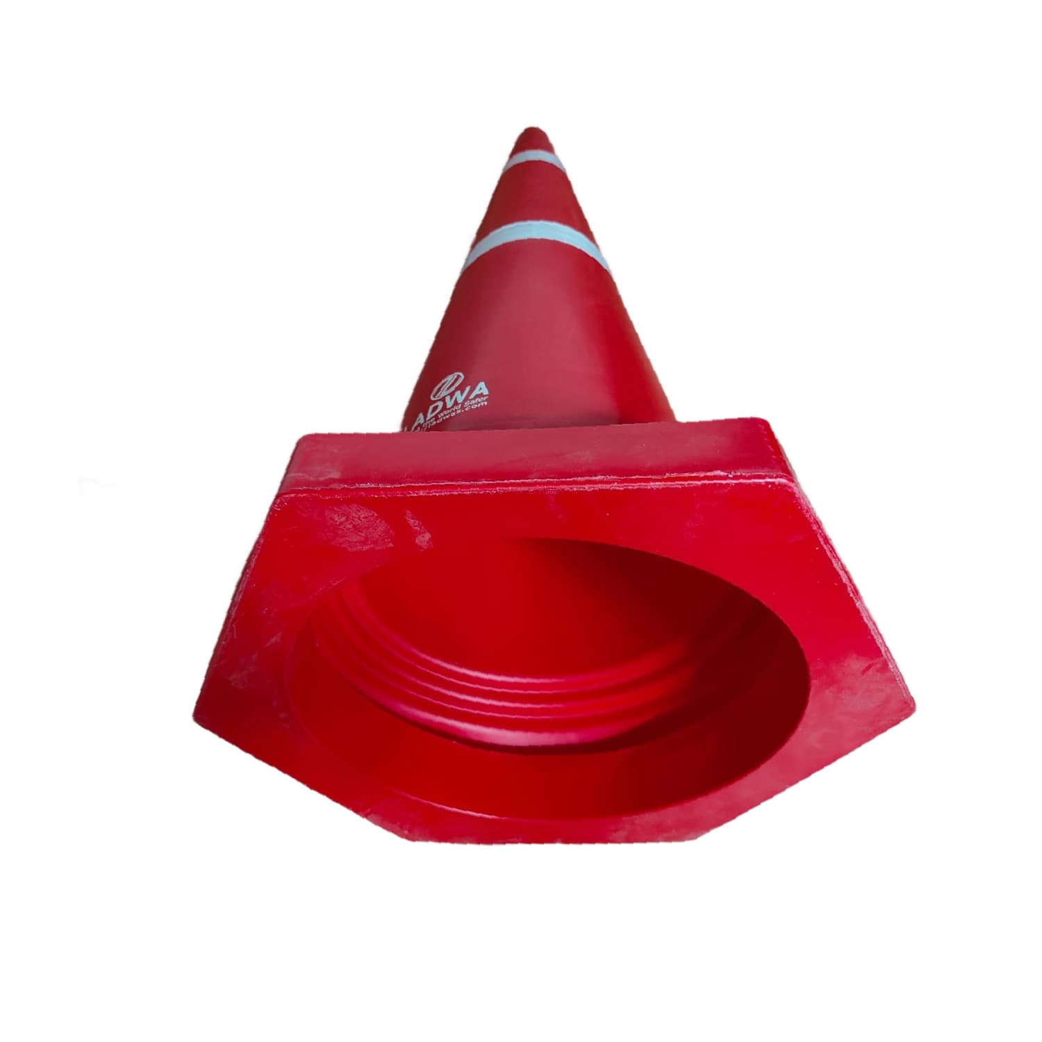 LADWA Safety Cones - Round Top-Hexa Base -Red-4.0Kg 750mm
(Pack -3) view 4