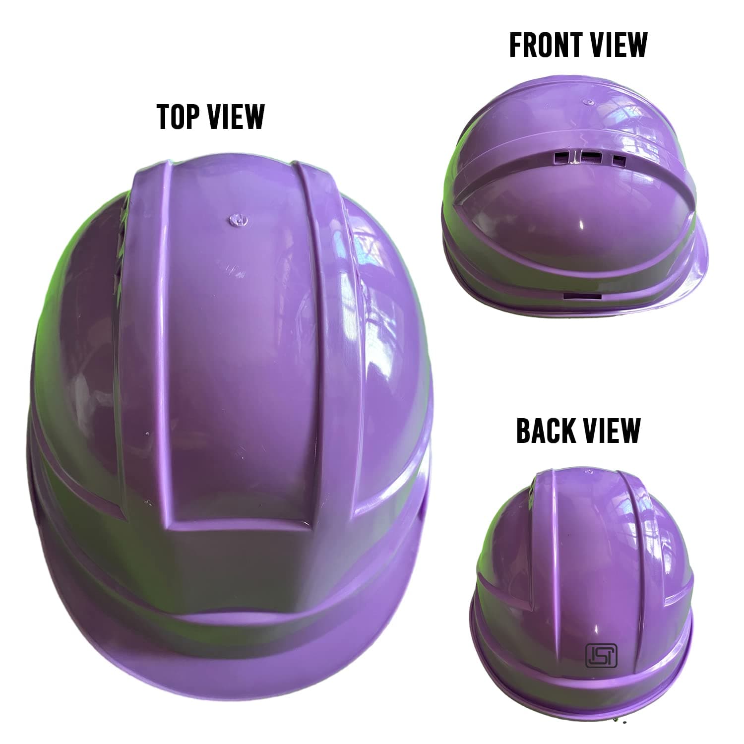LADWA Purple Heavy Duty Safety Director Helmet Head Protection for Outdoor Work Head Safety Hat with ISI Mark (Pack of 1) view 2