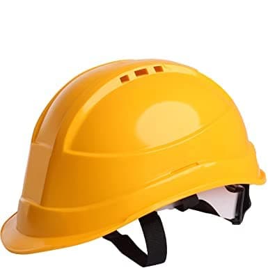 LADWA Yellow Heavy Duty Safety Director Helmet Head Protection for Outdoor Work Head Safety Hat with ISI Mark (Pack of 1)