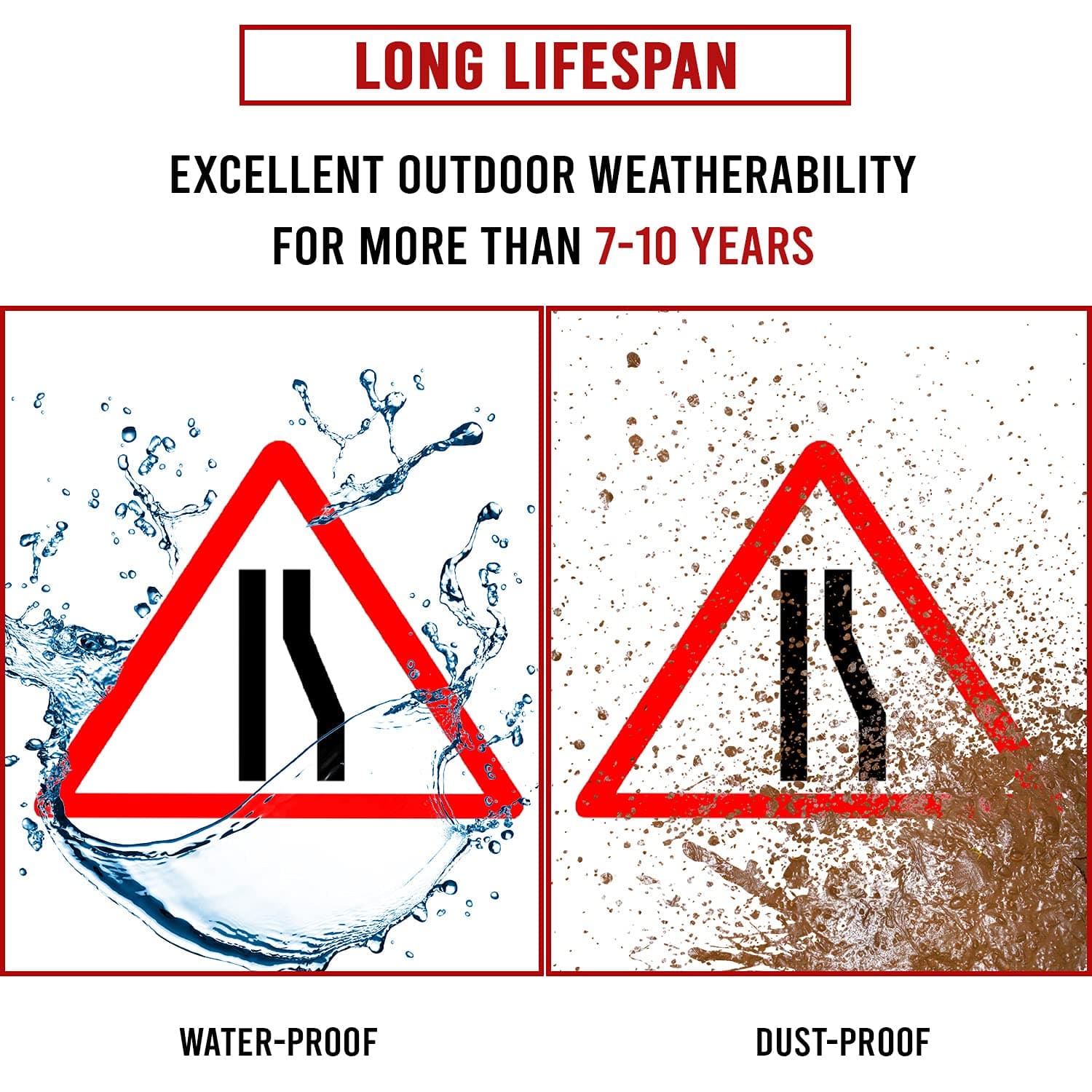 LADWA Triangle Signage 600mm - Reduced Carriageway view 3