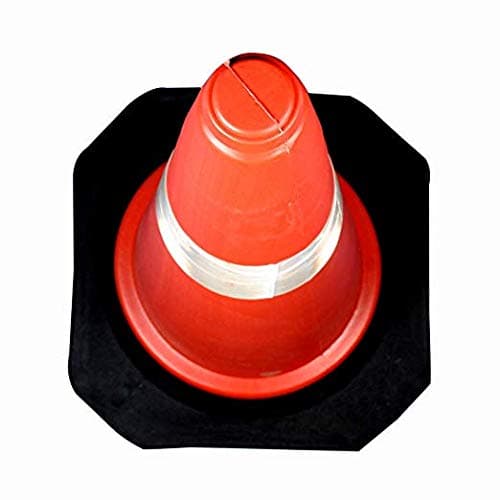 LADWA Red & Black Traffic Safety Cone & Reflective Jacket Combo Pack (Orange) view 4