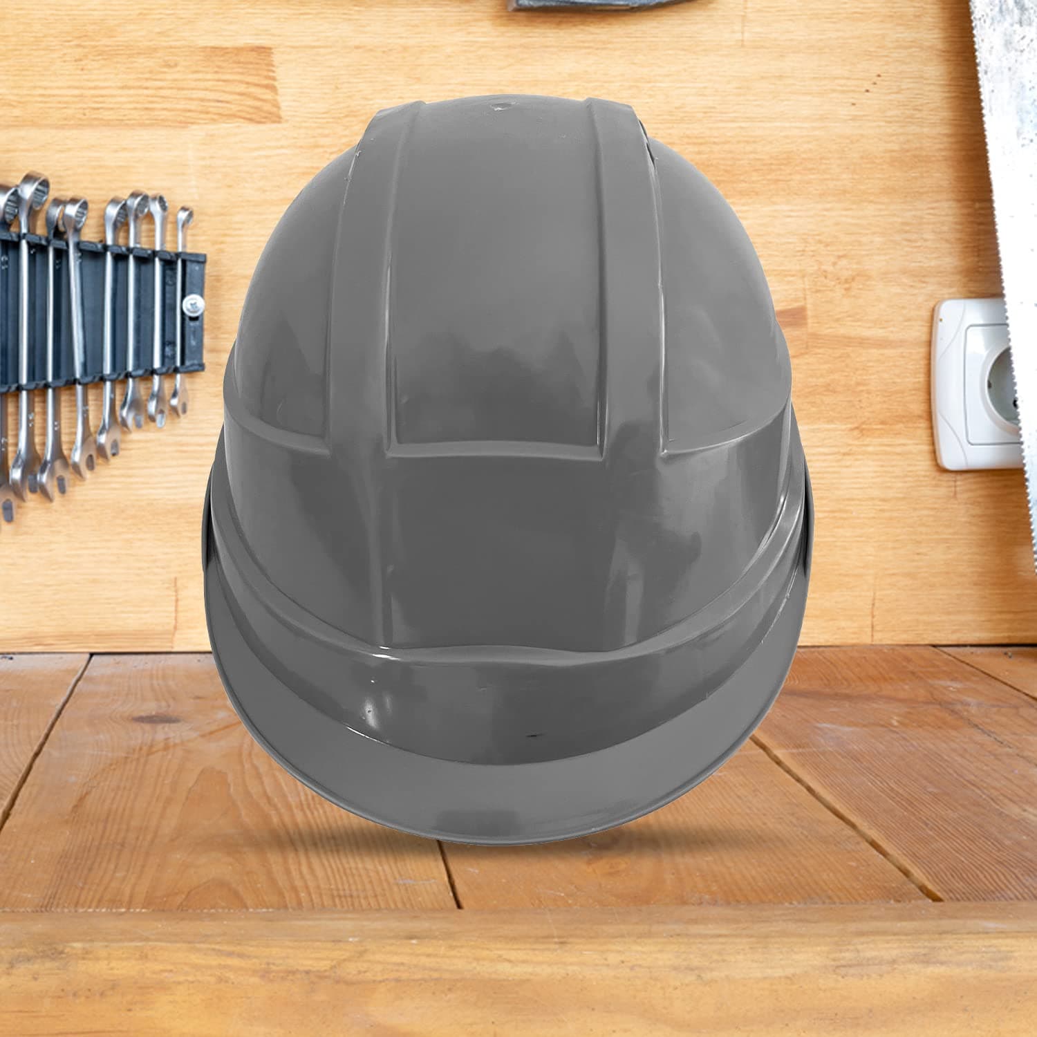 LADWA Grey Heavy Duty Safety Director Helmet Head Protection for Outdoor Work Head Safety Hat with ISI Mark (Pack of 1) view 2