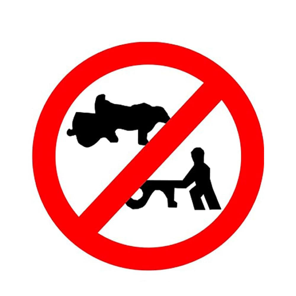 LADWA Circle Signage 600mm - Hand Carts Prohibited