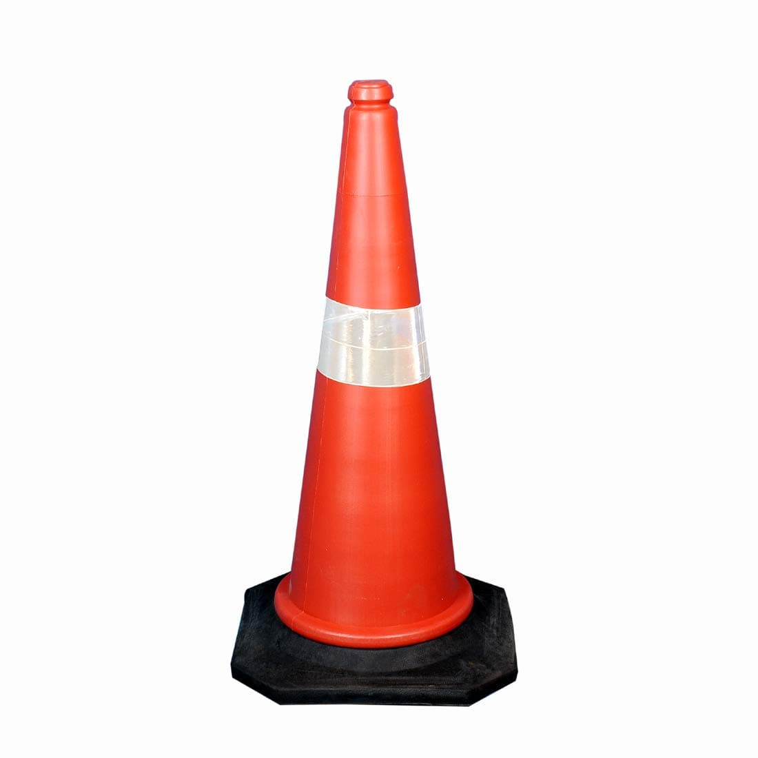 LADWA Red & Black Traffic Safety Cone & Reflective Jacket Combo Pack (Orange) view 2