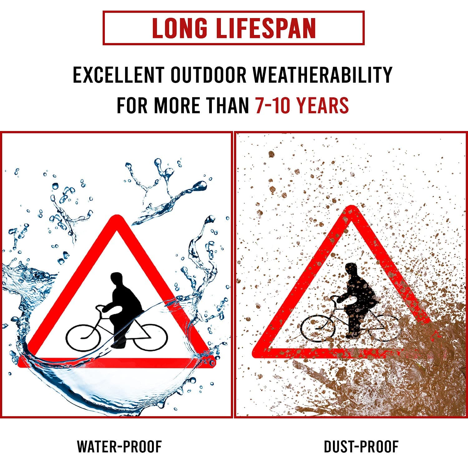 LADWA Triangle Signage 600mm - Dangerous Dip view 3