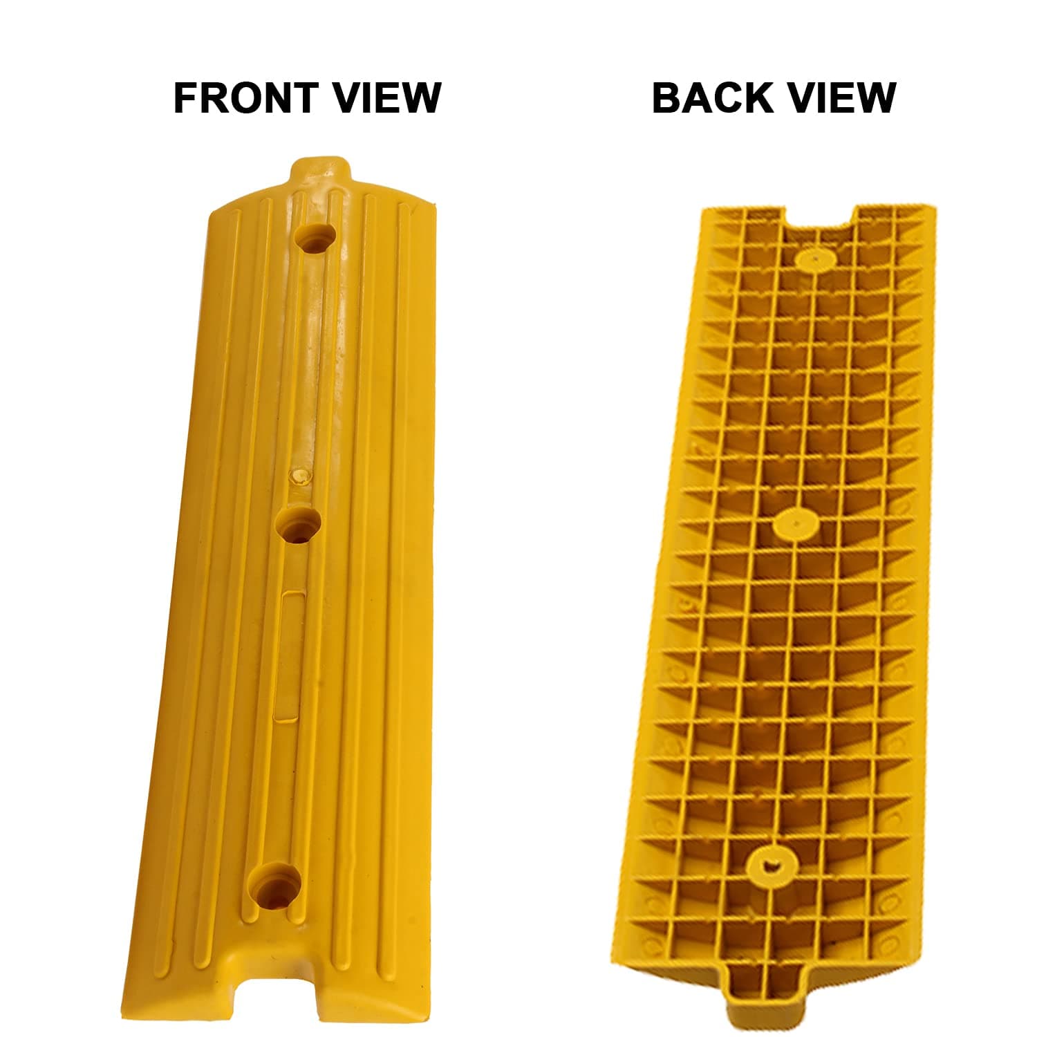 LADWA 2 Mtrs Rubber Rumblers Road Safety Speed Breaker/Speed Hump in Black & Yellow Color for High Visibility view 5