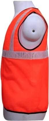 LADWA Orange Work Wear Reflective Strips Jacket with High Visibility Safety view 4