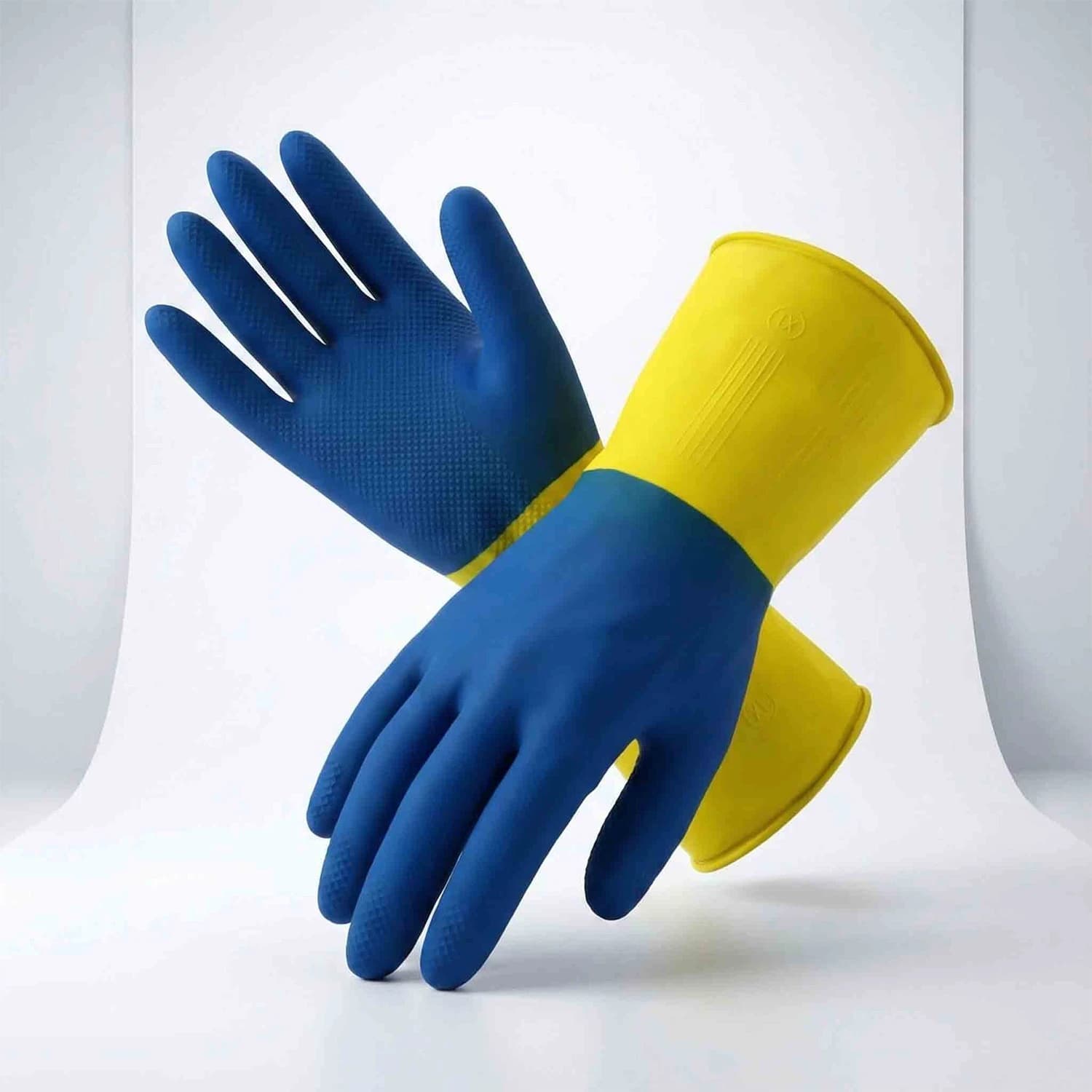 LADWA Super Heavy Duty Multicolour Household Rubber Hand gloves