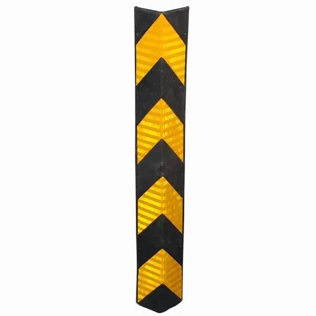 LADWA 1000mm, Parking Safety Pillar Guard, Rubber Corner L Shaped Guard