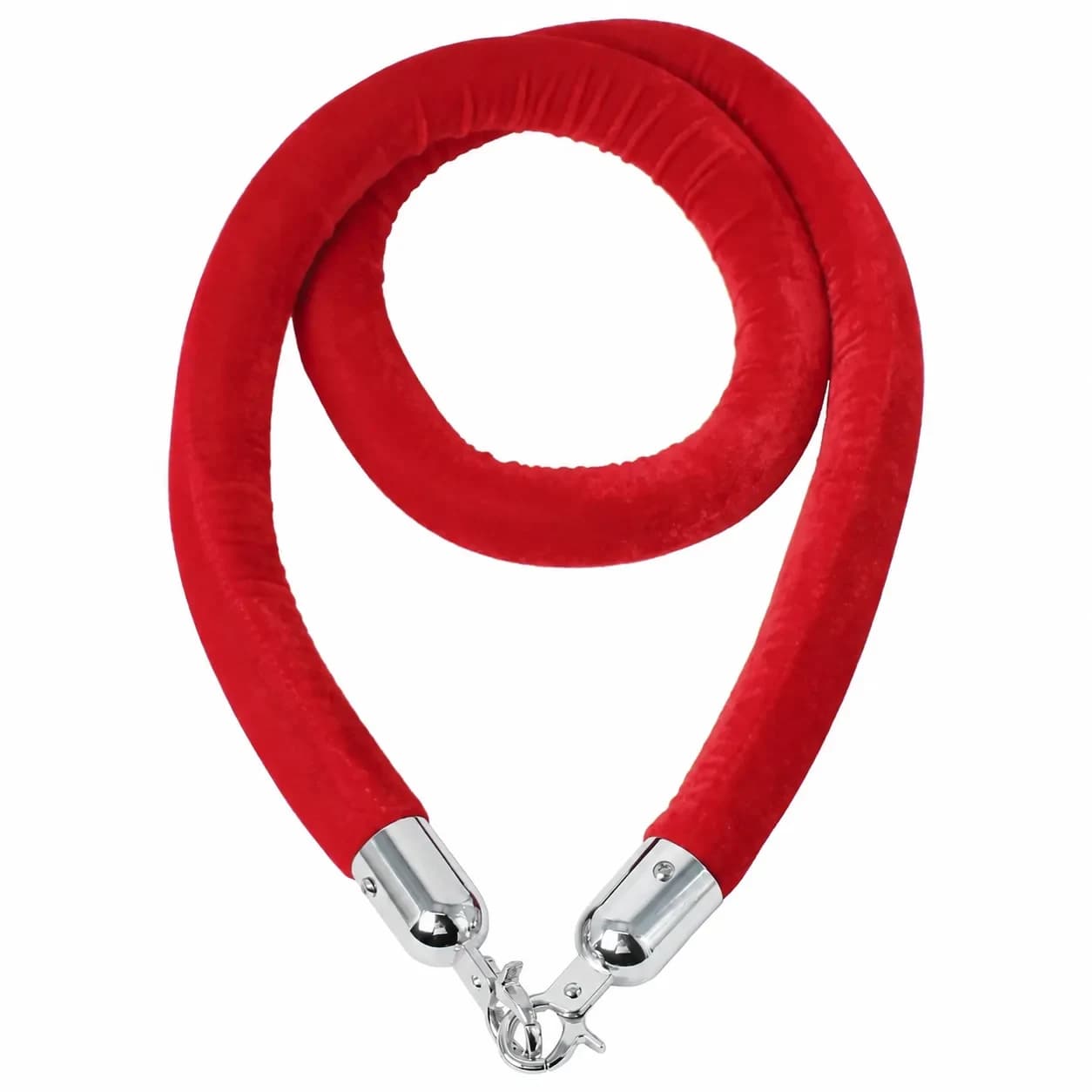 Ladwa Red Velvet Rope With Silver Hook P-1